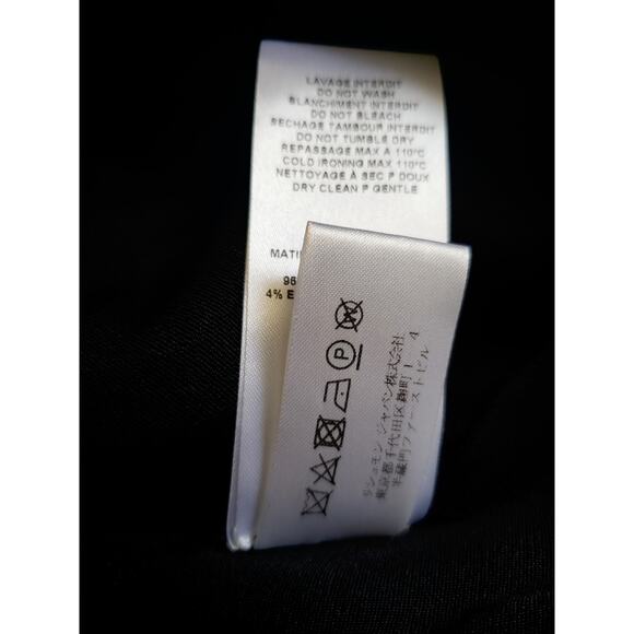 See By Chloe Crepe Studded Black Midi Dress Size 42 (US Size 6) - Picture 8 of 8